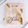 Golden teacher gift set: A5 diary, 80 sheets, stickers and ballpoint pen, blue pasta