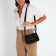 Bag Cross-Bodi with a zipper, black color