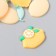 Decor for creativity rubber "Lemonchiki" set 16 pcs mix 2.3x3 cm