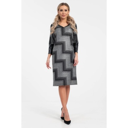 Women's dress, size 44, black color, silver