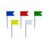 Power buttons "flags", 50 pieces, Erich Krause
