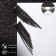 Hanging earrings with rhinestones "Waterfall" Rook, black color in silver, 8 cm