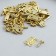 Loop for a casket metal with rounded corners gold + screws set 25 pcs 1.6x1.3 cm