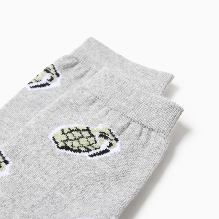 Male socks "grenades", gray color, size 27-1