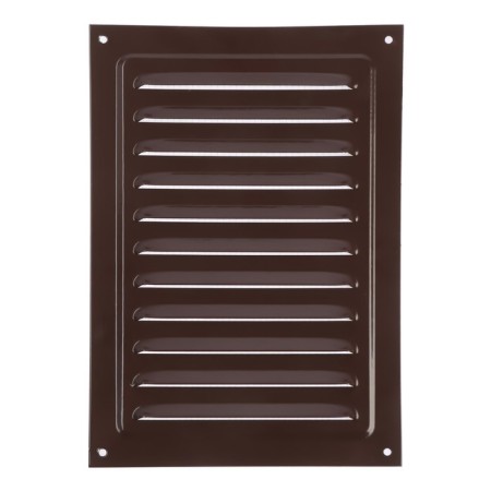 Ventilation grate Zein Lux RM1724KR, 170 x 240 mm, with a grid, metal, brown-3