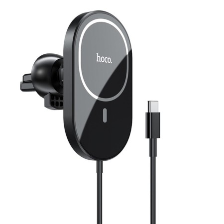 Holder for a smartphone in the Hoco CA90 Auto, with wireless charging, support for Magsafe, 15 watts-1