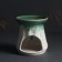 Aroma lace ceramics "Long sheet" Green 8.5x8.5x9.7 cm