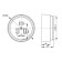 RS rosette for electric stove 40A 250V 2P+re Rexant