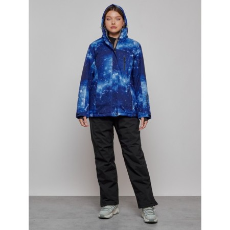 Ski suit, size 52, dark blue color-4