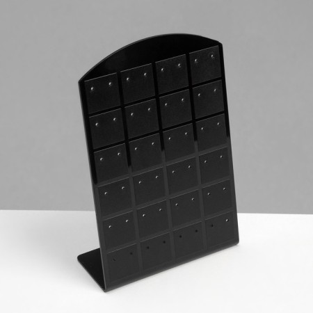 Earrings stand, 24 pairs, 8 × 2 × 13.5 cm, black color-2