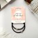 Hair elastic band "Berta" (set 2 pcs) stars, black