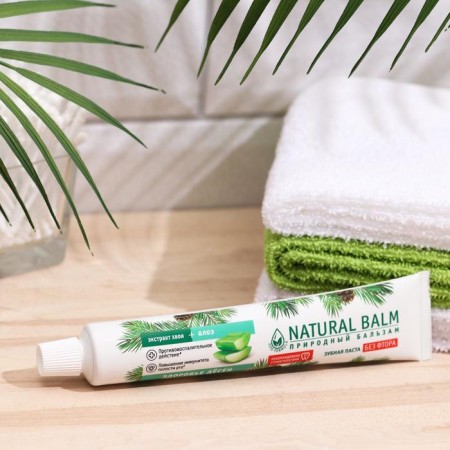 Toothpaste "Natural Balm" Aloe, Health Desen, 85 g-1