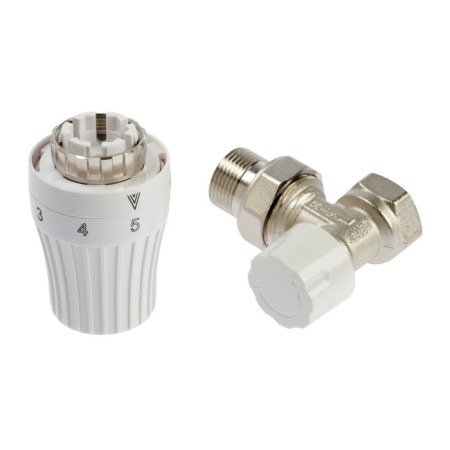 The thermostatic OGINT set, for the radiator, 2B1, corner, 3/4 ", PN10, M30x1.5, 6-28 ° C-1