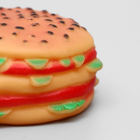 Brying toy "Hamberger with salad" for dogs, 9.5 cm-3