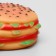 Brying toy "Hamberger with salad" for dogs, 9.5 cm