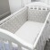 Board into the crib "peas", the color is gray