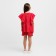 Kit for girls (blouse, shorts) minku red color, height 116
