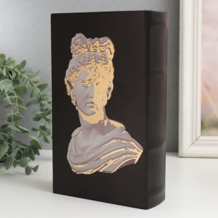 Safe Brush Tree leatherette "Apopolon" with gold 21x13x5 cm-5