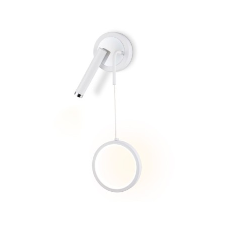 LED LED wall -mounted Ambrella Light, Linetech, FL51651, LED, 10 W, 750LUM, 4200K, white color, chrome