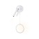 LED LED wall -mounted Ambrella Light, Linetech, FL51651, LED, 10 W, 750LUM, 4200K, white color, chrome