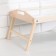 Folding breakfast table, 50 × 30cm, with handles, mirror