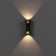 Facade lamp "Elegant", FSD-091, 6 W, 3000K, IP65, 220 V, Metal, Black