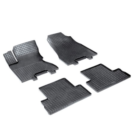 Rubber rugs ’grid’ for Nissan X-Trail (T31), 2007-2015
