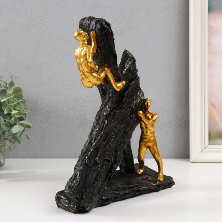 Souvenir Polystone "Scalolas" gold 22.7x8.8x26.2 cm-1