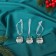 Jewelry decoration "owls" (set of 3 pcs) 3.5x3 cm, transparent