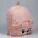 Baby backpack for the girl "Bear", plush, beige color