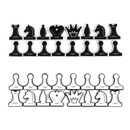 Figures for demonstration chess "Game time", 32 pcs, 5 x 4 cm