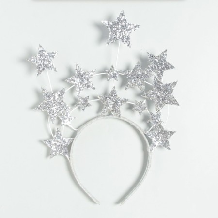 New Year's rim "Stars", silver, for the New Year-2