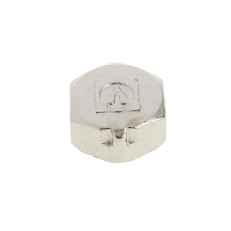 ValTec plug, 1/2 ", internal thread, with an ear for sealing, nickel -plated brass