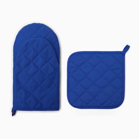 Set of kitchen. Ethel "Give Heat" mittens 15x28cm, 19x19cm segregation, 100%HL-2