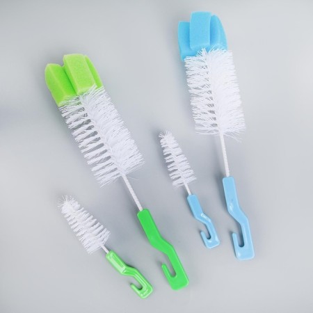 Set of brushes for dishes of Dolyan, 2 pcs: 25 × 6 cm, 12 × 2 cm, color mix-10