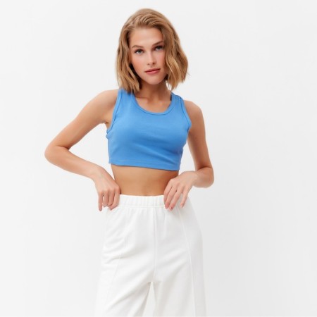 Women's pants Minaku: Casual Collection Ecrew color, rr 48-2