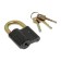 The castle of the hinged "gait" VS2-27C, the handle d = 10 mm, 3 keys, color antik