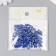 Cube glass 4x4 mm "metallic. Bright blue" set 20 g