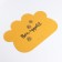 Formal “foot” rug for a bowl, 39 x 30 cm, yellow