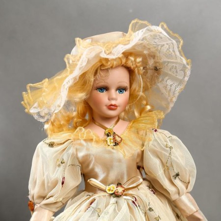 Doll Collectible Ceramics "Eugene in Creamy Dress" 40 cm-4