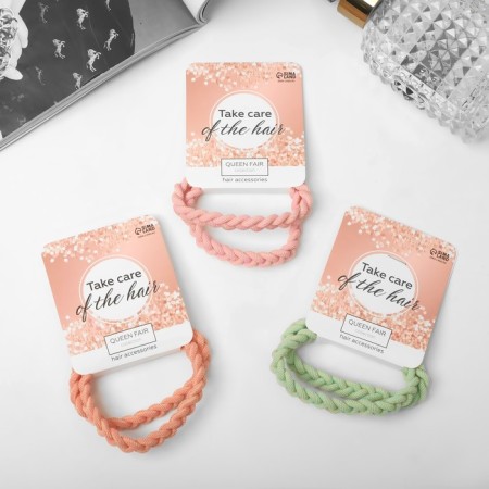 Hair gum "Sport" (set 2 pcs) Switch luxury, 5 cm, bright mix-1