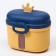 Container for storing baby food "Crown", 240 gr., Yellow color