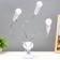 Cindle trio table lamp 3x15W E27 white 8x12x45cm