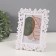 Photo frame plastic 10x15 cm "Butterflies" white 20.5x15.5 cm