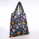Household bag without fastening, black color/multi -colored