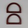 Handles for the bag wooden, 12 × 8.5 cm, 2 pcs, dark brown color