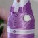 Decoration for champagne "together forever", white with lilac