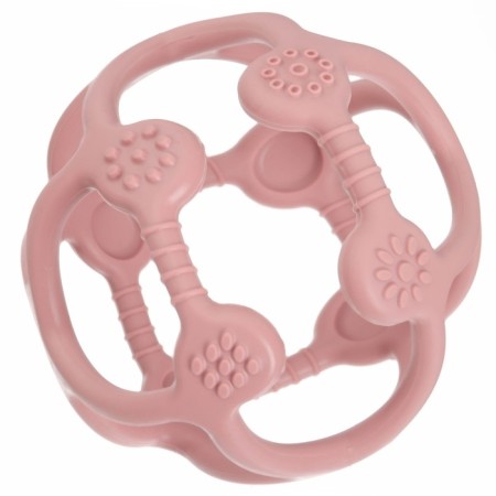 Silicone teething "Sphere", pink color, mum & baby-3