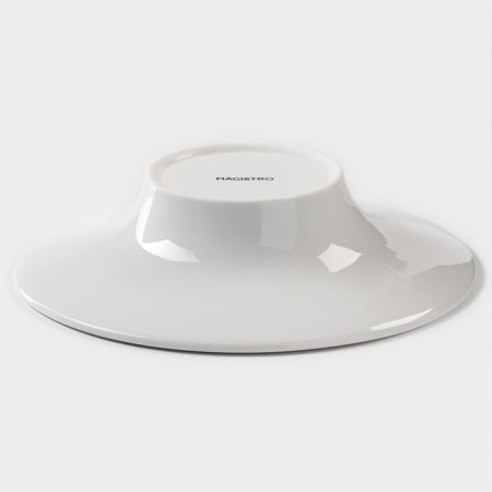 Porcelain plate for Magistro Paste "Blanche", 200 ml, D = 20.5 cm, white color-2