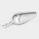 Aluminum scoop, h = 21 cm